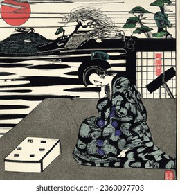 Ukiyo-e artistic image of transdisciplinarity