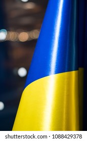 Ukraine flag on a Night Background - Shutterstock ID 1088429378