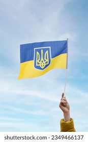 Ukraine Independence Day. on the background of the sky. August 24 - Shutterstock ID 2349466137