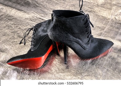 shoes with a red sole