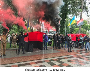 Ukraine, Kiev, June 5, 2020: A Rally For The Resignation Of The Minister Of Internal Affairs Of Ukraine Arsen Avakov