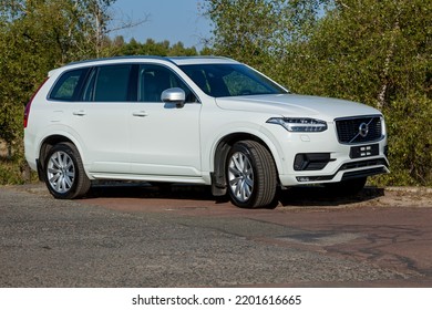 Ukraine Kiev September 26, 2020: Volvo XC90 Is The First SUV By Volvo Cars. Designed With Volvo's Core Values Of Safety, Environment, Reliability And Quality In Mind