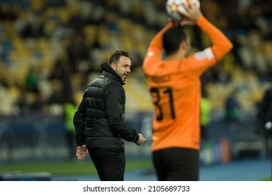 Ukraine, Kyiv - 09 September 2021. Roberto De Zerbi During The Match Between FC Shakhtar Donetsk And Milan Inter, NSC Olympiyskiy