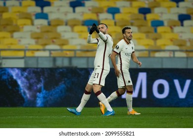 Ukraine, Kyiv - 18 March 2021. Borja Mayoral (AS Roma) During The Match Between FC Shakhtar Donetsk And AS Roma, NSC Olympiyskiy