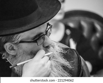 UKRAINE, KYIV - October 3, 2014:  Chief Rabbi Of Kiev And Ukraine Yaakov Dov Bleich