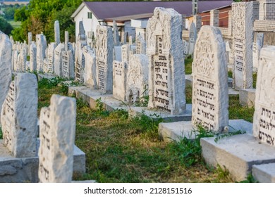 Ukraine. Medzhibozh. July 28, 2021.Old Jewish Cemetery.Hasidic Jews. Grave Of The Spiritual Leader Baal Shem Tov, Rabbi Israel Ben Eliezer.