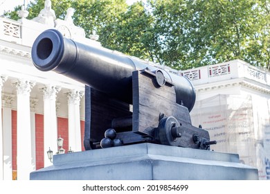 Ukraine, Odessa, Summer 2021.Monument To The Cannon On Primorsky Boulevard In Odessa.