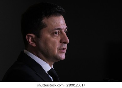 Ukraine's President Volodymyr Zelensky Attends The Eastern Partnership Summit In Brussels, Belgium On December 15, 2021