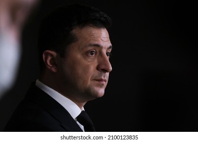 Ukraine's President Volodymyr Zelensky Attends The Eastern Partnership Summit In Brussels, Belgium On December 15, 2021