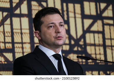 Ukraine's President Volodymyr Zelensky Attends The Eastern Partnership Summit In Brussels, Belgium On December 15, 2021