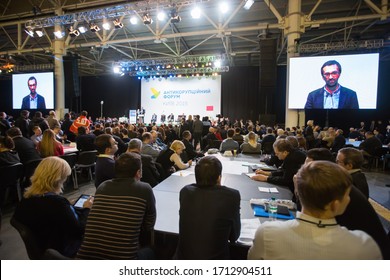 Ukrainian Journalist And Politician Serhiy Leshchenko Attends Anti-corruption Forum In Kyiv, Ukraine. December 23, 2015.