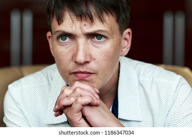 Ukrainian Pilot And People's Deputy Nadiya Savchenko. Kyiv, Ukraine. 10-08-2016