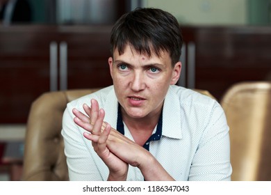 Ukrainian Pilot And People's Deputy Nadiya Savchenko. Kyiv, Ukraine. 10-08-2016