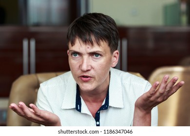 Ukrainian Pilot And People's Deputy Nadiya Savchenko. Kyiv, Ukraine. 10-08-2016