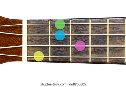 Ukulele Chord Ab Minor 7 Abm Stock Photo Edit Now