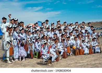 Ulaan Batar, Mongolia - 15 July 2018 Mongolian Man During Nadaam Festival