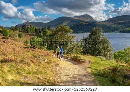 The Ullswater Way is a new 21 mile walking route around Ullswater in the Lake District. ... The route includes Pooley Bridge, Aira Force, Glenridding, Patterdale and Howtown.