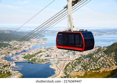 Ulriken cable car in Bergen, Norway