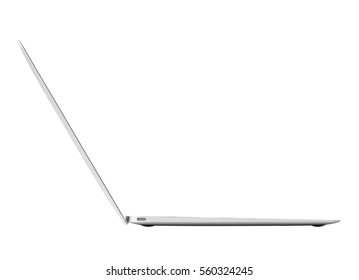 Ultra Thin Laptop Computer, Side View