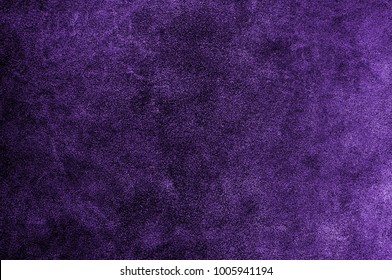 Ultra Violet Or Purple Suede Texture Backdrop. Leather Skin Natural Pattern Or Abstract Background.