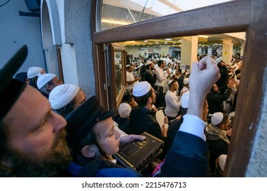 Ultra-Orthodox Jewish Pilgrims Celebrate The Rosh Hashanah Holiday, The Jewish New Year, At The Tomb Of Rabbi Nachman Of Breslov In Uman, Ukraine September 25, 2022