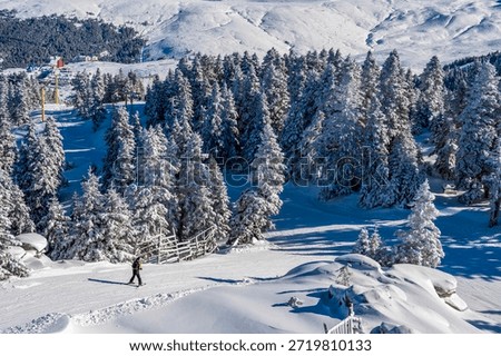 The Uludag Mountain view in Turkey