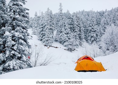 Uludag National Park Winter Camping Bursa Turkey - Powered by Shutterstock