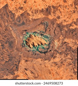 Uluru Ayers Rock. . Elements of this image furnished by NASA.