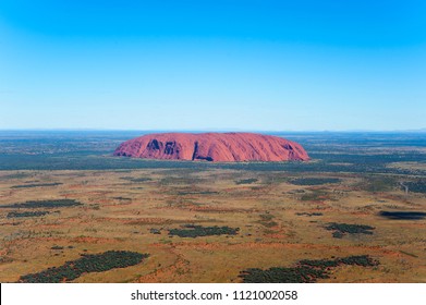 Uluru Kata Tjuta National Park / Australia - April 18, 2011: Aerial Of Ayers Rock Or Uluru, Northern Territory, Australia.