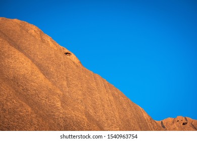 Uluru, Northern Territory / Australia - May 18 2018: Closeup Of Uluru/Ayers Rock Northern Territory, Australia	