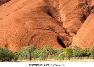 Uluru, Northern Territory / Australia - May 18 2018: Closeup Of Uluru/Ayers Rock Northern Territory, Australia	