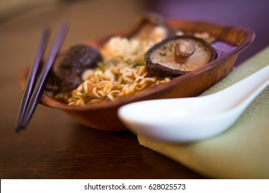 Umami Rich Shiitake Mushroom Ramen Noodle Soup