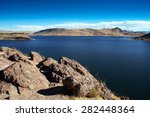 Umayo lake, near titicaca at puno peru