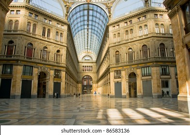 Umberto I Gallery In The City Of Naples, Italy