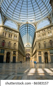 Umberto I Gallery In The City Of Naples, Italy