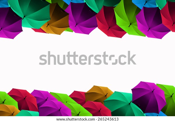 Umbrella Frame White Background Stock Photo (Edit Now) 265243613