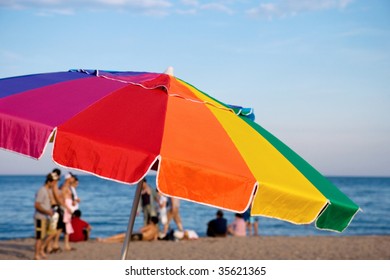 Umbrella On Beach Summer Leisure Stock Photo 35621365 | Shutterstock