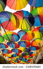 Umbrella Street In Bucharest, Romania. Travels