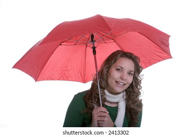 Umbrella Woman Stock Photo (Edit Now) 2413302