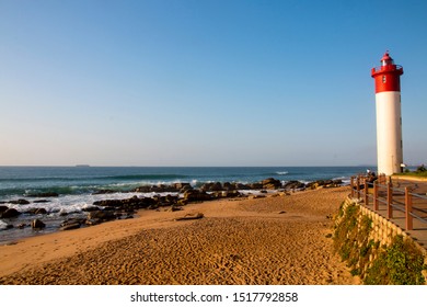 Umhlanga Lighthouse Promade Footprints On Beach Stock Photo 1517792858 ...