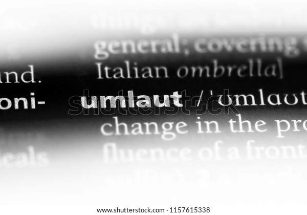 Umlaut Word Dictionary Umlaut Concept Stock Photo Edit Now