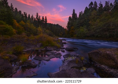 Umpqua River In The Fall