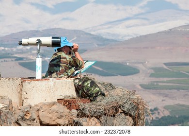 UN Soldier On Syrian Border