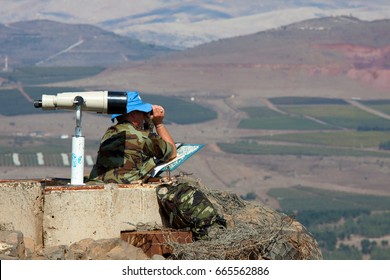 UN Soldier On Syrian Border