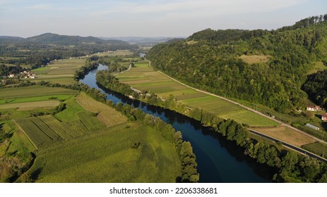 Una River Aerial Photography Drone Clean River Water Waterfall Nature Bosnia