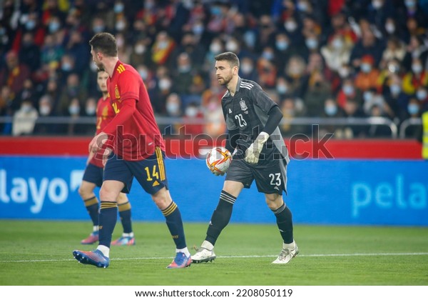 Unai Simon Goalkeeper Spain Action During Stock Photo 2208050119 ...