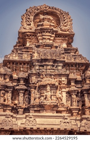 Unbelievable architecture of the Hazara Rama Temple  ruins in Hampi, Karnataka, India