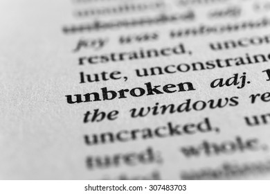 Unbroken - Shutterstock ID 307483703