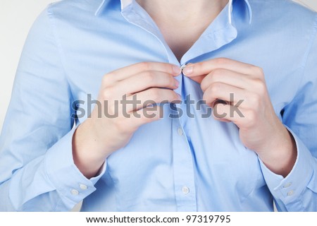 unbutton shirt [[stock_photo]] © 