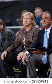 UNC Women's Basketball Coach Sylvia Hatchell Coaching Against Boston College On The Night Of Her 900th Win, February 7, 2013. 